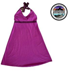 PATAGONIA Organic Cotton Halter Top Midi Dress